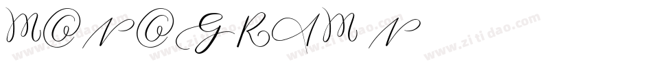 MONOGRAM N字体转换
